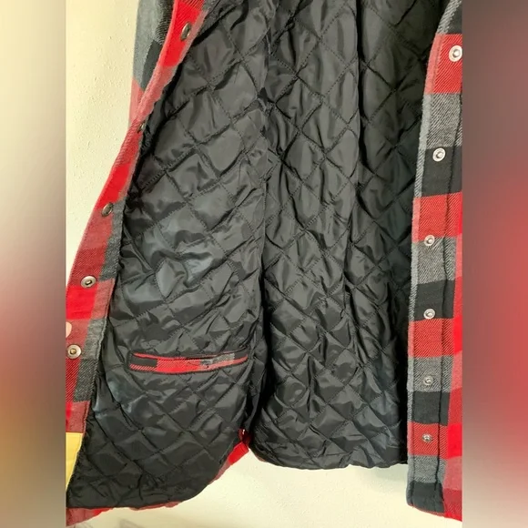 Duluth Trading Lined Flannel Shacket - Picture 5 of 9